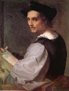 Andrea del Sarto Portrait of man oil